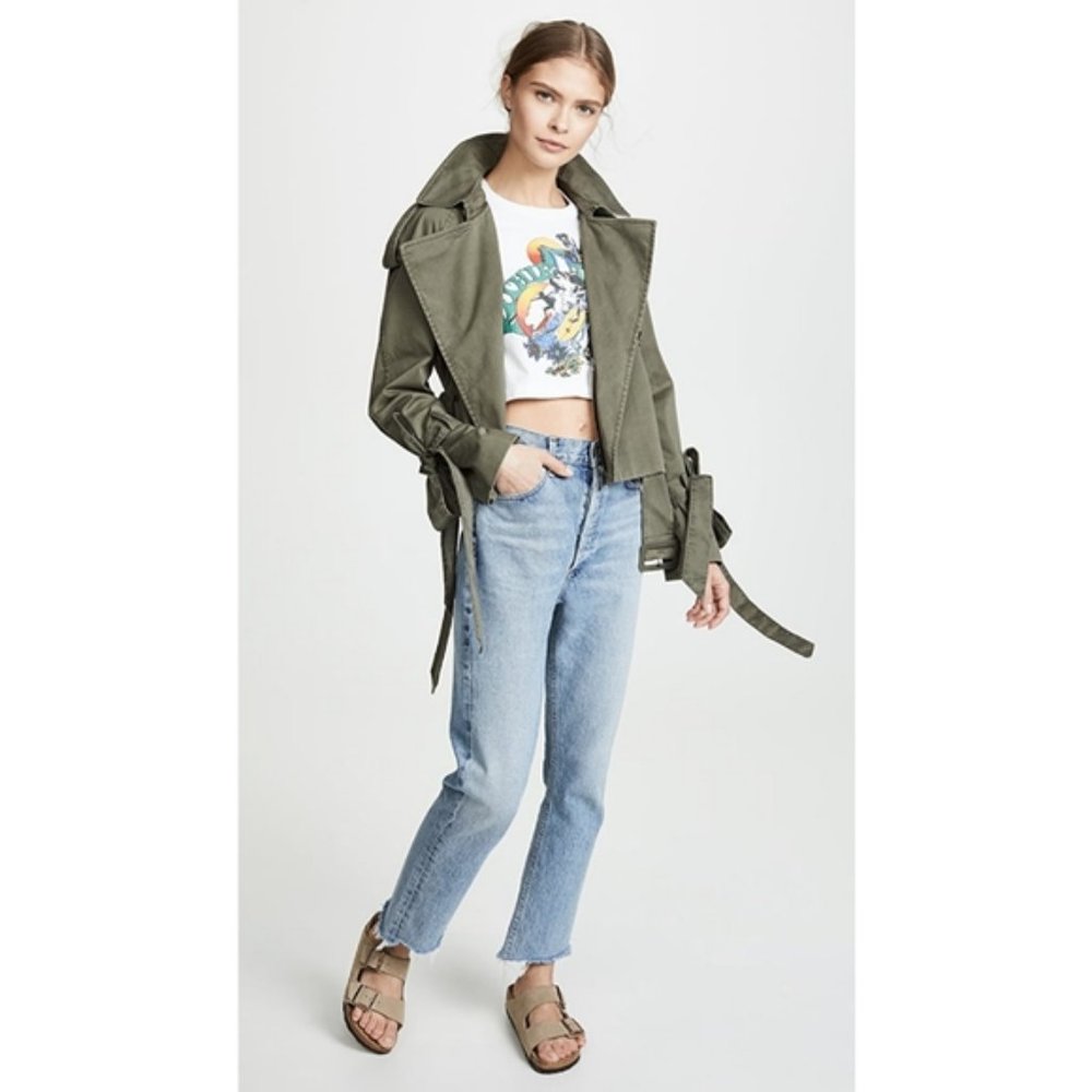 Anine Bing Aria trench Green XS